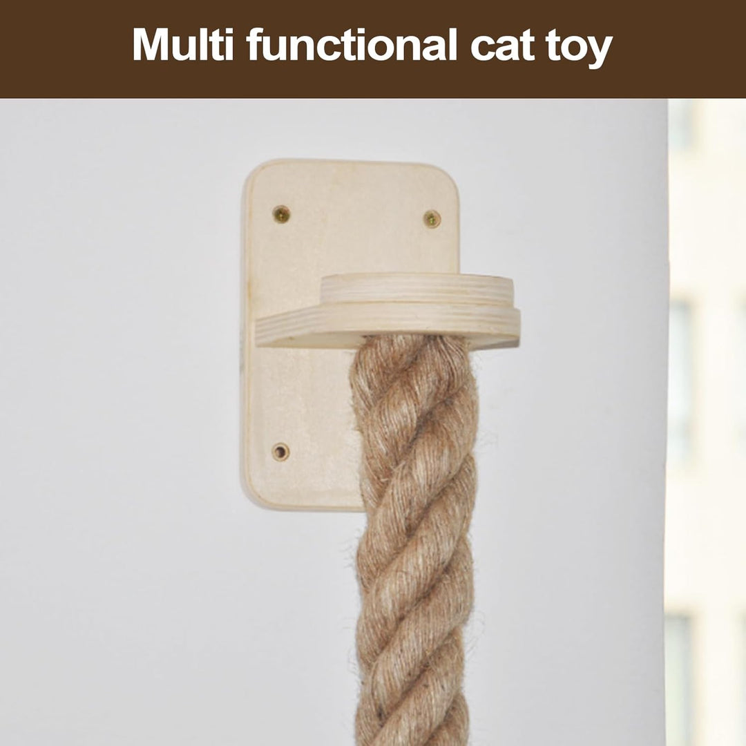 Wandmontiertes Klettertau Für Katzen, Klettersack Für Katzen, Katzens Kletterseil, Katzenschutzleite