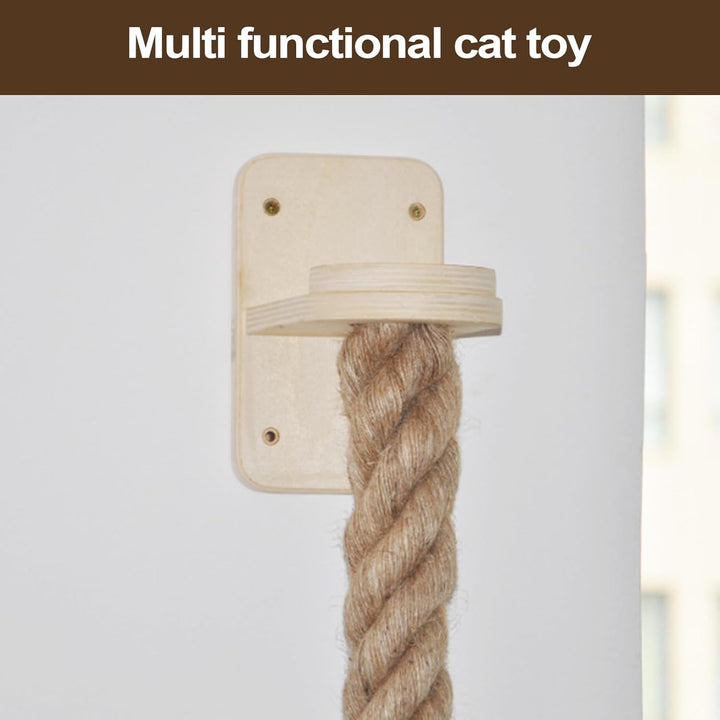 Wandmontiertes Klettertau Für Katzen, Klettersack Für Katzen, Katzens Kletterseil, Katzenschutzleite