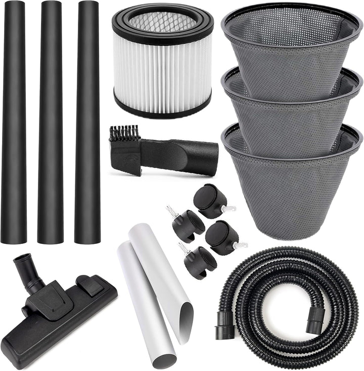 Aschesauger 20L 1650W Kaminsauger Staubsauger (Kabellänge ca. 4m) Inkl. HEPA Filter + Blasfunktion +