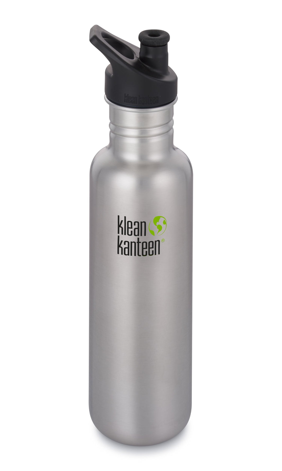 Klean Kanteen Sport Classic Trinkflasche Brushed Stainless Cap 3.0 800ml/27oz, 800ml 800ml mit Sport