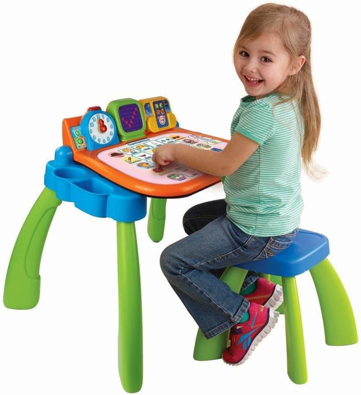 Vtech 80-154604 Magischer Schreibtisch 3-in-1 , green Grün Single, Grün Single