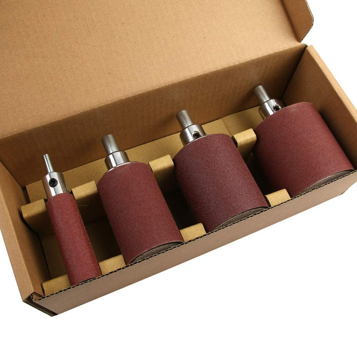 O'skool Schleifwalzen, Satz, für Bohrmaschine Schleifband, 4-teilig