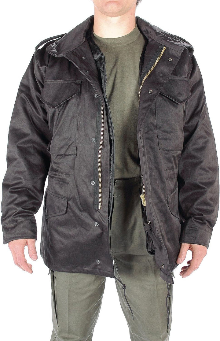 Mil-Tec Unisex Us M65 Jacke, Schwarz