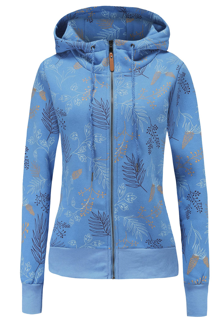 TrendiMax Damen Sweatjacke Kapuzenpullover Zip Hoodie Jacke mit Kapuze Winter Sweatshirt Kapuzenjack