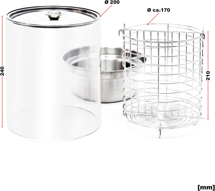 Wiltec Hot Dog Gerät 450W Stahl Wurstkocher Würstchenwärmer Hot Dog-Maker Eierkocher Dämpfer