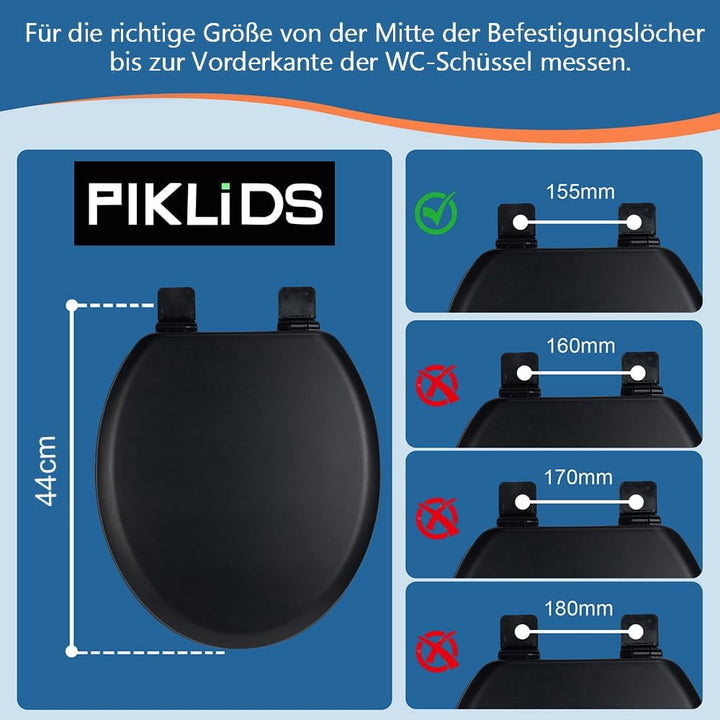 WC-Sitz Holzkern, Ｍatt – Soft-Touch & ultraglatt (ohne Orangenhaut), Absenkautomatik & Schnellversch