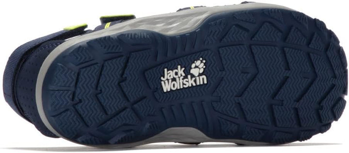 Jack Wolfskin Unisex Kinder Sun Climber K Sandale 26 EU Blue Lime, 26 EU Blue Lime