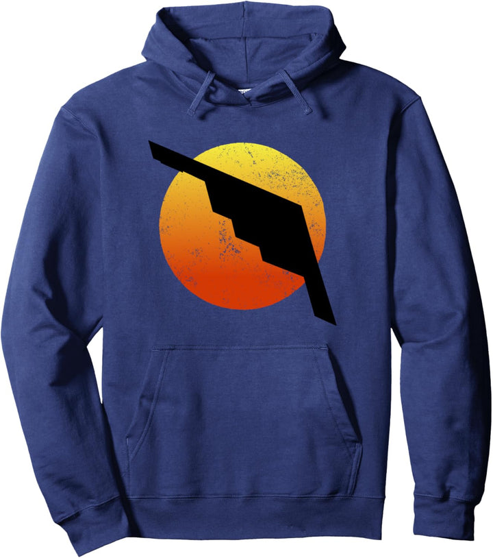 B-2 Bomber-Silhouette Sonnenuntergang flugzeug Stealth B2 Pullover Hoodie