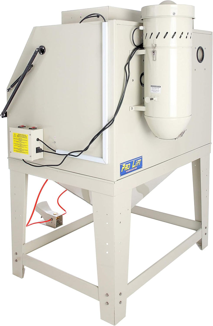 Sandstrahlgerät 990 l Sandstrahlkabine Sandstrahler Frontklappe 990 Liter Industriestrahler Sandstra