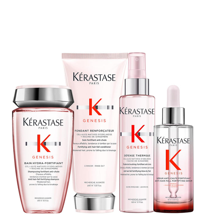 Kérastase, Genesis, Pflegeroutine mit Shampoo, Haarspülung, Haarkur & Hitzeschutzspray, Für feines u