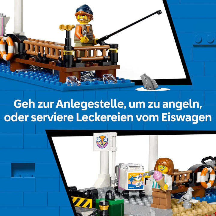 LEGO City Klassische Strandstrassenbahn Spielzeug - Modellbau mit Schienenstrecke, Strassenszene, 5