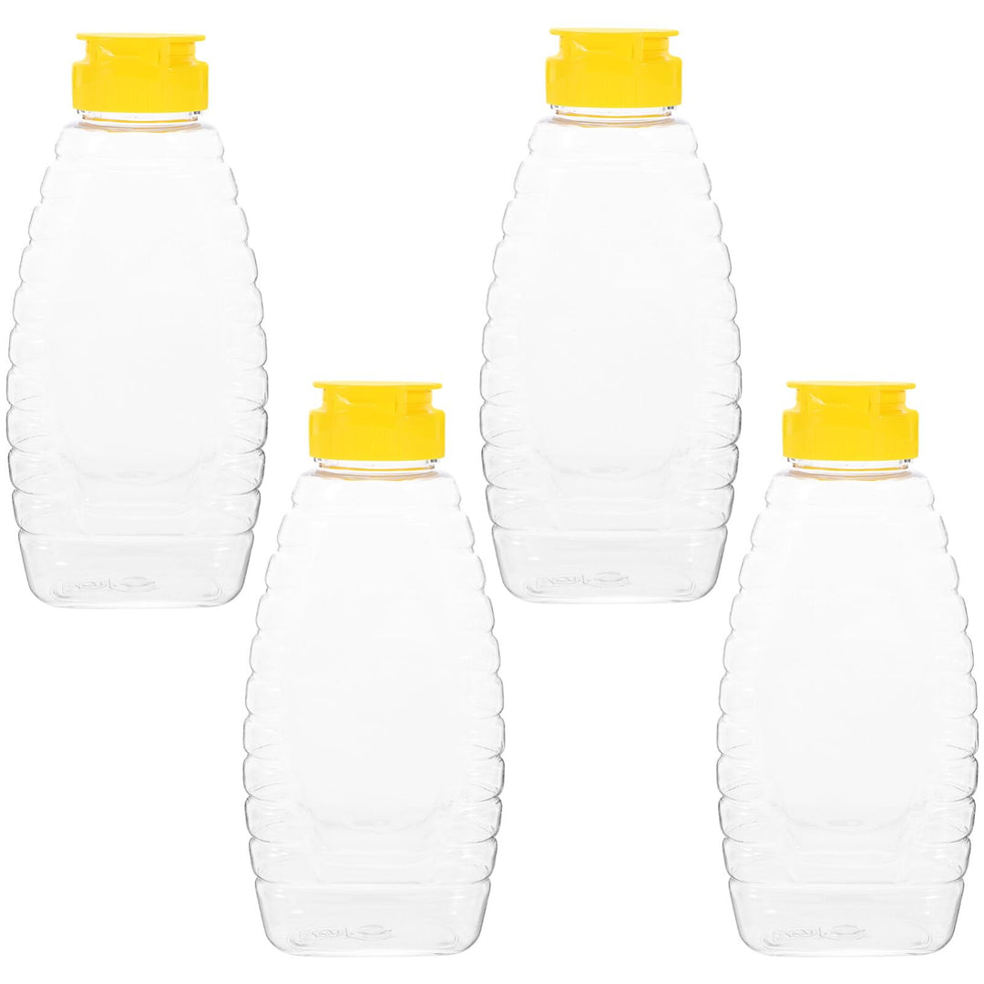 Cabilock Honigspender Quetschflasche 16 Cm Transparent Kunststoff Mini Honiggläser Für Küche Haushal