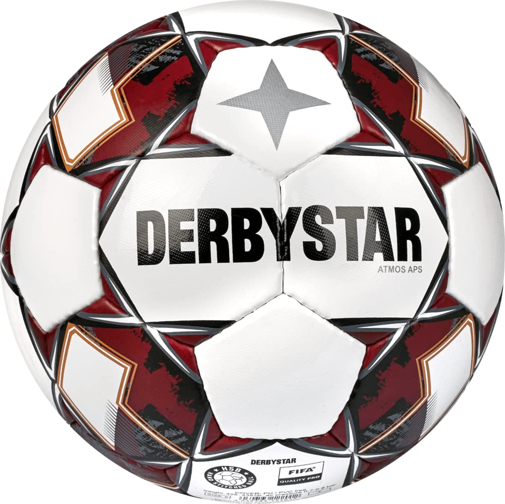 Derbystar 1105 123 - Atmos APS V22 Fussball weiss-schwarz, 5
