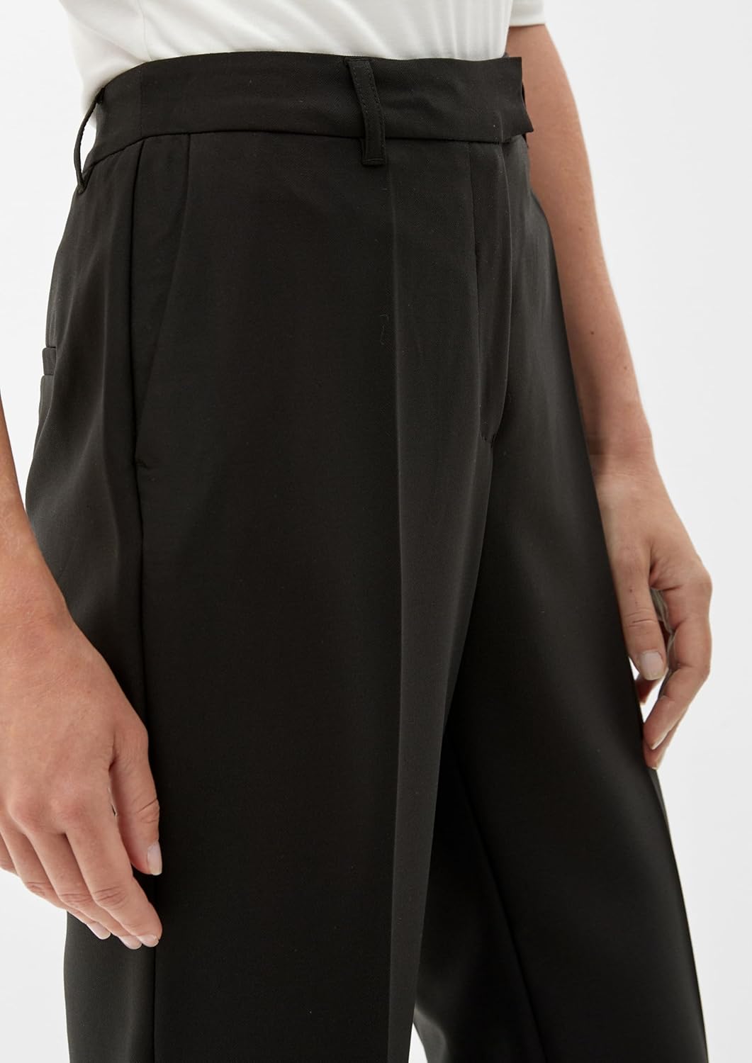 s.Oliver Regular: Hose aus Viskosecrêpe 32 9999_schwarz, 32 9999_schwarz