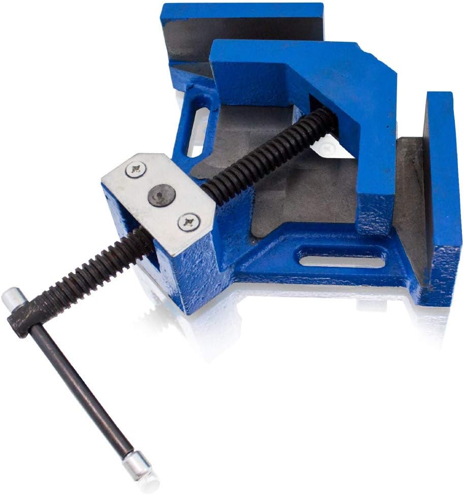 BITUXX® Präzisions Winkelschraubstock 100mm Winkelspanner Gehrungszwinge Schweisswinkel Industriesch