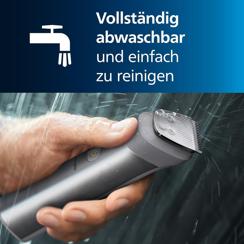 Philips Multigroom Series 5000, All-in-One-Trimmer, 12-in-1 Barttrimmer und Haarschneider für Gesich