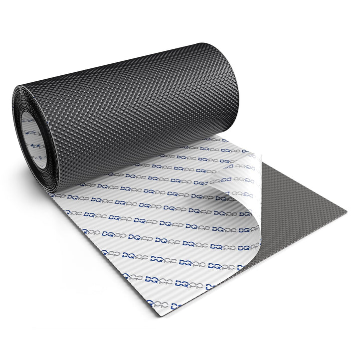 DQ-PP WANDANSCHLUSSBAND | Länge 5m | Breite 300mm | Graphit RAL 7016 | hochwertiges Aluminium und Bu