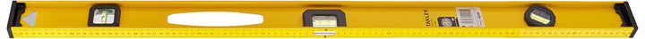 Stanley I-Beam 180° Wasserwaage (Lineal, 100 cm Länge, Aluminium, horizontale/justierbare Libelle, c
