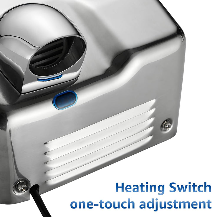 modunful Händetrockner Edelstahl Elektrisch, 2300W Händetrockner Automatisch, Handtrockner Wandmonta