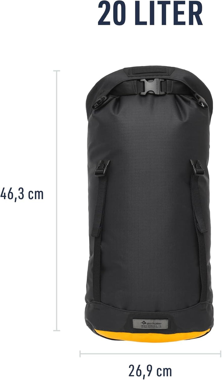 Sea to Summit Evac Compression Dry Bag HD Grey Black 20, Grey Black 20