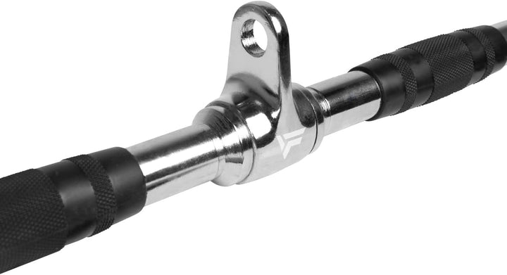 VirtuFit LAT Pulldown Bar Pro - Latzugstange - aus Chrom - Kabelzuggriff, Gerade Stange, Bizeps Stan