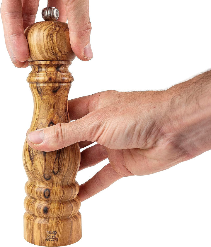 Peugeot Salzmühle Paris 22 cm Natur I Hochwertige Salzmühle manuell aus Olivenholz I Mit individuell