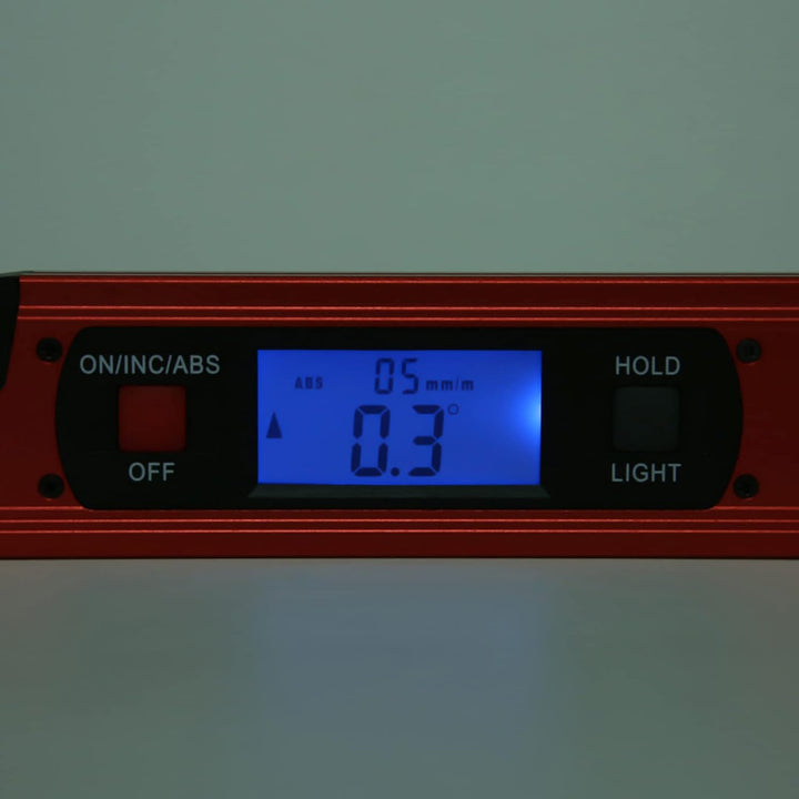 Professional Digitaler Neigungssensor, 360 ° Winkel Digitaler Wasserwaage mit LCD-Display Digitaler