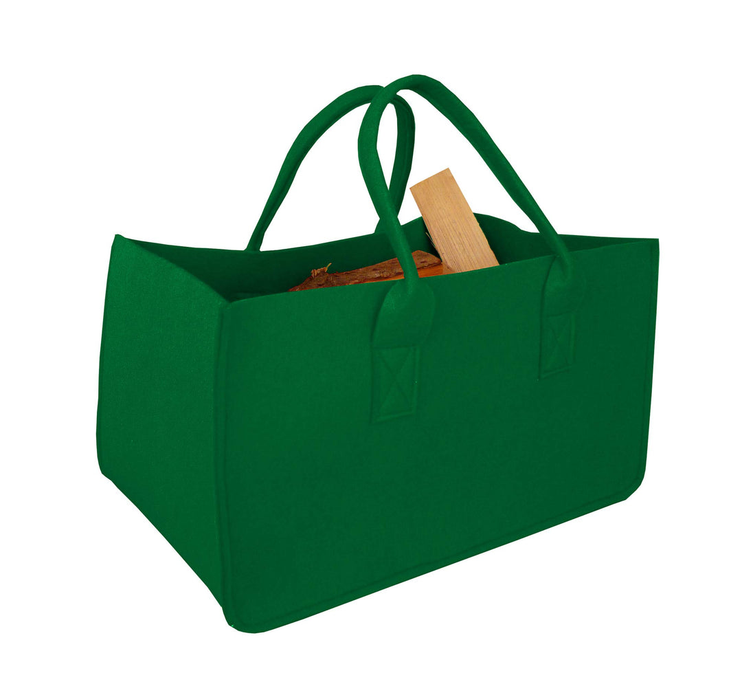 Filztasche grün, B/H/T –50/34/27 cm
