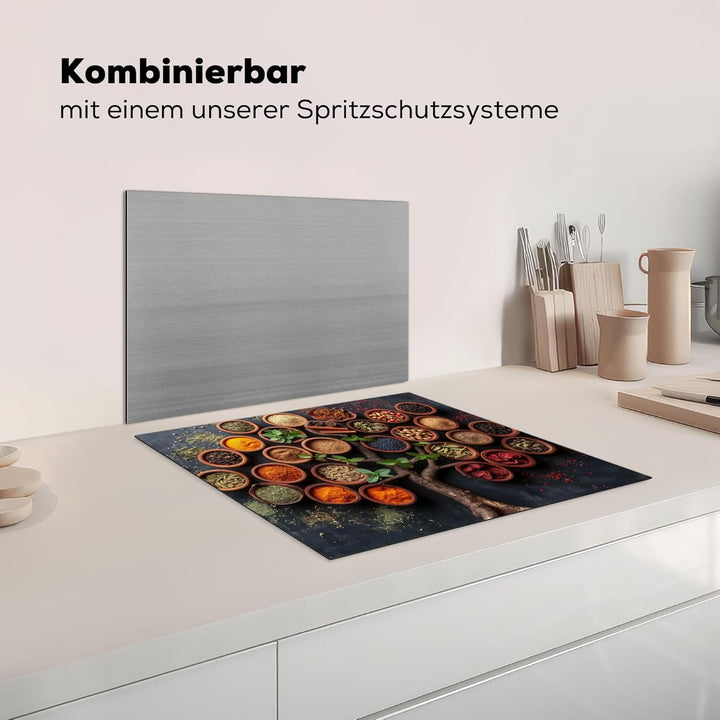 Herdabdeckplatte Einteilig Herdabdeckung Abdeckplatte für Ceranfeld Abdeckung Induktionskochfeld Auf