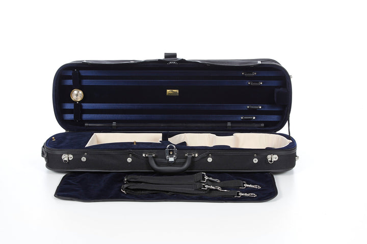 Geigenkoffer Holz 4/4 marineblau M-Case