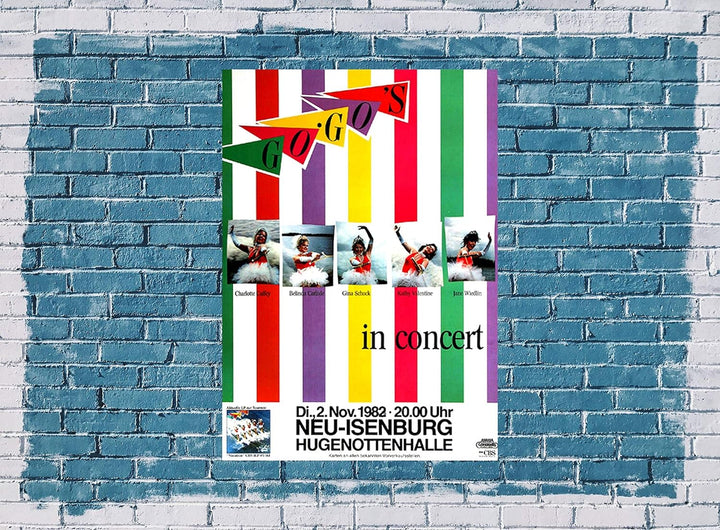 The Gogo's - Vacation, Neu-Isenburg & Frankfurt 1982 » Konzertplakat/Premium Poster | Live Konzert V