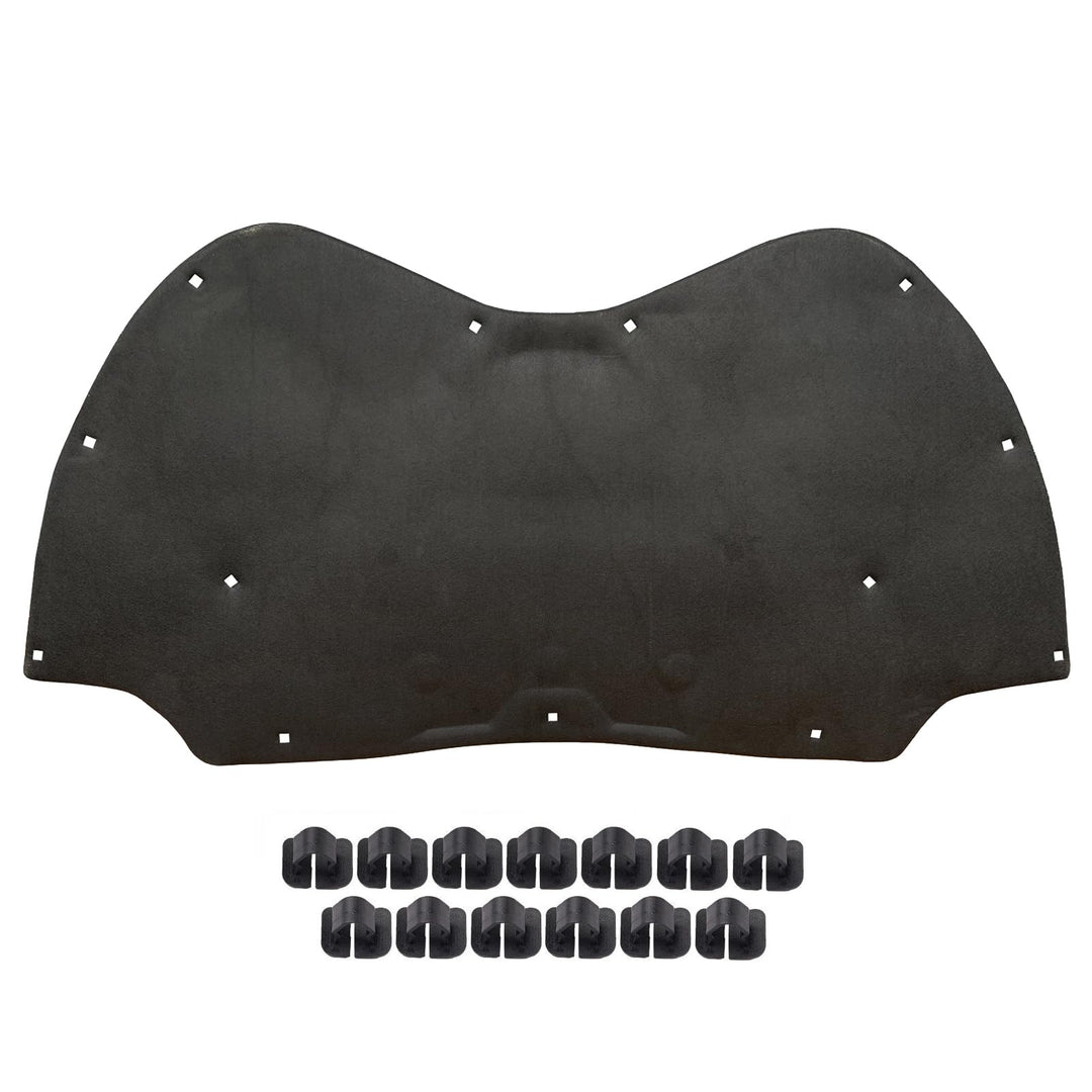 Motorhaubendämmung Dämmmatte Motorraumdämmung mit Clips kompatibel mit Seat Leon 1P 2006-2013