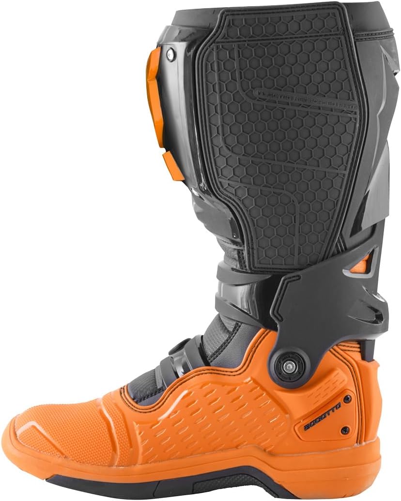 Bogotto MX-7 G Motocross Stiefel, orange/schwarz, 43 43 EU Orange Schwarz, 43 EU Orange Schwarz
