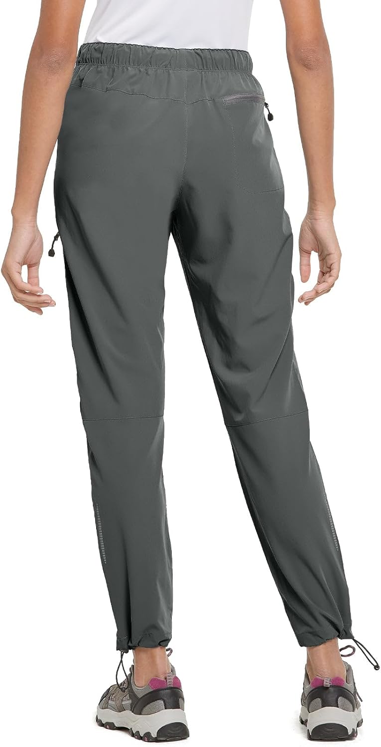 BALEAF Damen Outdoorhose Wanderhose Wasserdicht Schnelltrocknend Leicht Trekkinghose Capris UV Schut