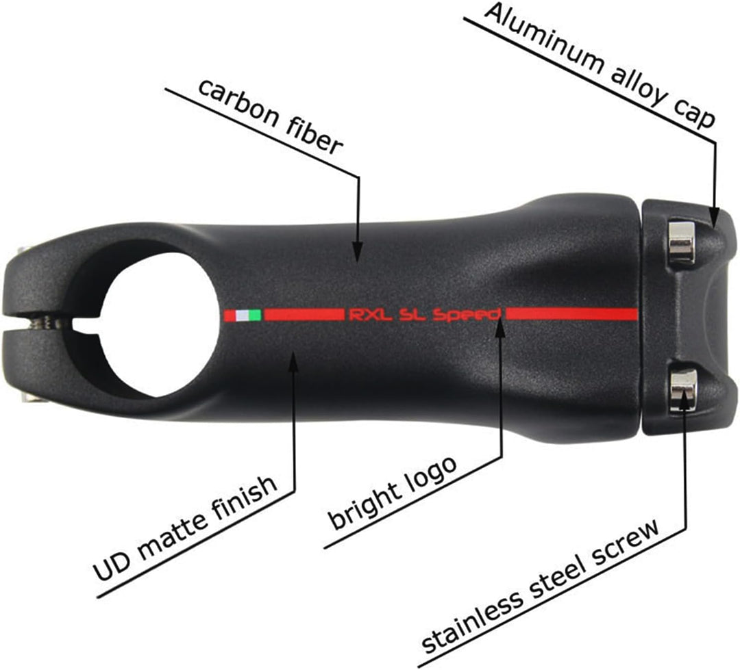 RXL SL Carbonfaser rennrad vorbau Ø 31.8, Carbon vorbau rennrad 6/17grad 70/80/90/100/110/120/130mm