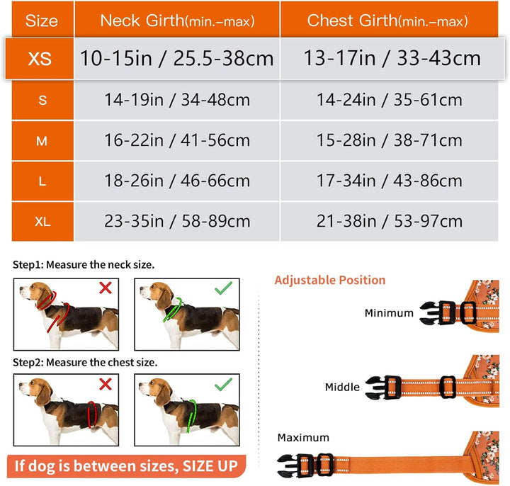 HEELE Hundegeschirr, Hundegeschirre kleine Hunde mit Griff reflektierendes Hundegeschirr gepolsterte