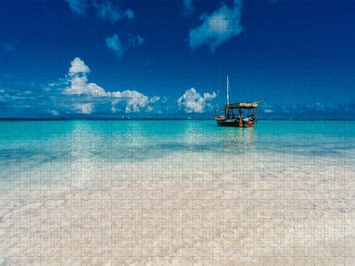 CALVENDO Puzzle Inselparadies Sansibar 1000 Teile Lege-Grösse 64 x 48 cm Foto-Puzzle Bild von Stefan
