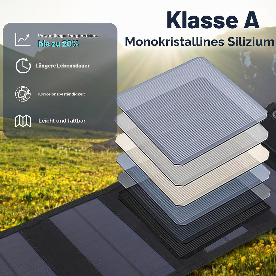 20W Faltbares Solarpanel Solar Ladegerät für Tragbares 5V USB Solar Panel Solarladegerät für Handy S