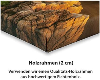 PICANOVA – Drift 60x40cm – Premium Leinwanddruck – Kunstdruck Auf 2cm Holz-Keilrahmen Für Schlaf- Un