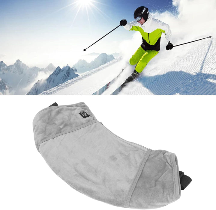 Elektrisch Beheizbarer Handwärmermuff, USB-Betrieben, 3 Temperaturstufen 40-55°C, Samt und Polyester