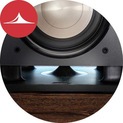 Polk Audio HTS 10 Aktivsubwoofer für Heimkino Soundsysteme und Musik, 10" Bass Box, 200 Watt, Weiss