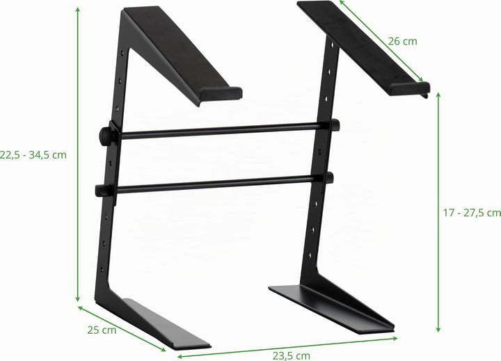 Pronomic LS-100 Laptopständer DJ Notebookstativ Laptop Stand (Höhenverstellbar, ideal für DJs &amp; Musi