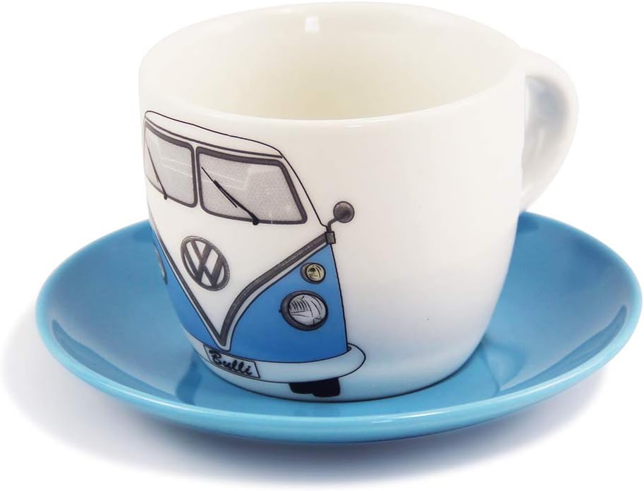 BRISA VW Collection - Volkswagen Keramik Espresso-Tassen-Kaffee-Tee-Cappuccino-Set im T1 Bulli Bus D