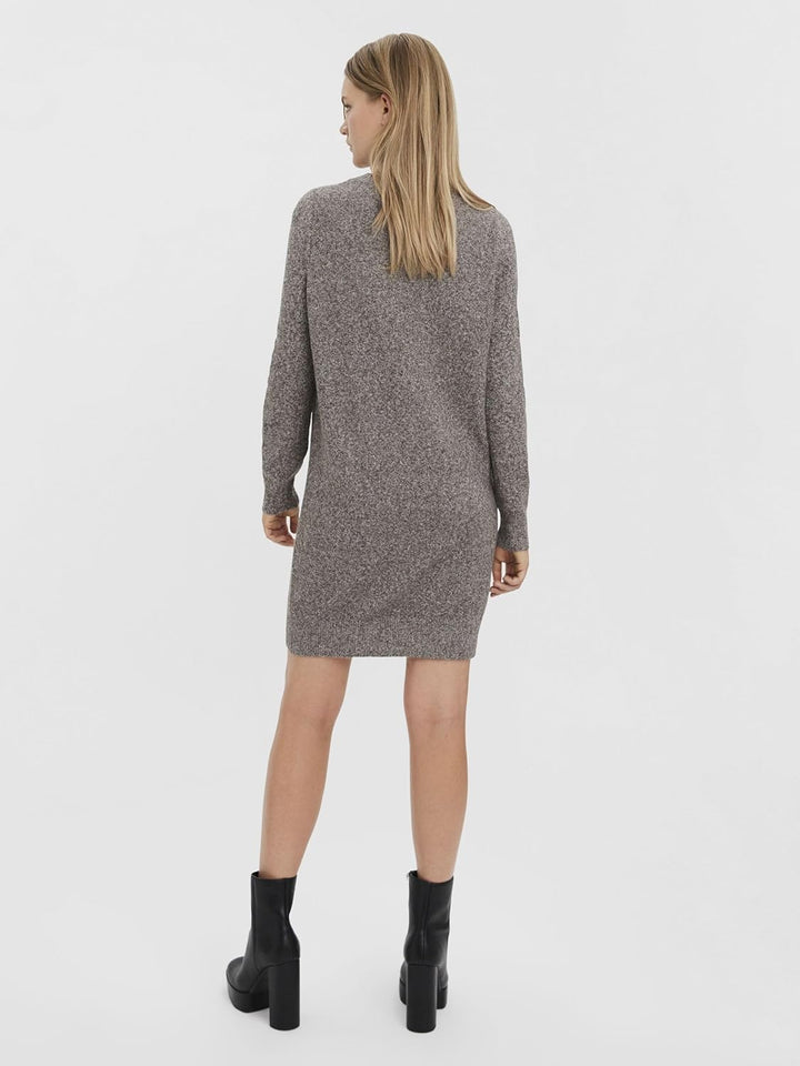 VERO MODA Damen Kleid 10215523 S Coffee Bean Melange, S Coffee Bean Melange