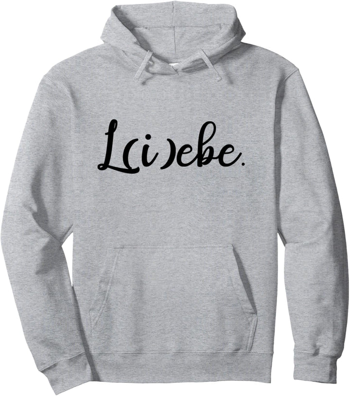 Liebe Lebe L(i)ebe Love Spruch für Optimistische Frauen Pullover Hoodie