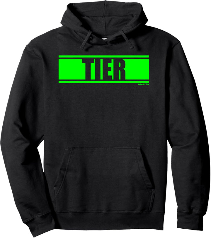 Tier Grün Gym Fitness Workout grüne Schrift Druck Motiv Pullover Hoodie