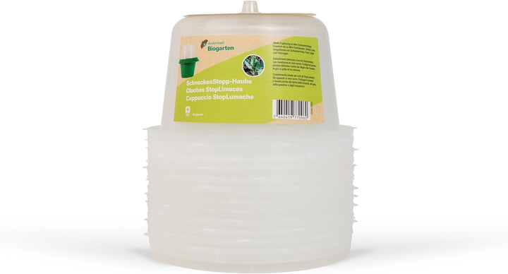 SchneckenStopp PP (transparent) + Haube, je Set à 12 Stück