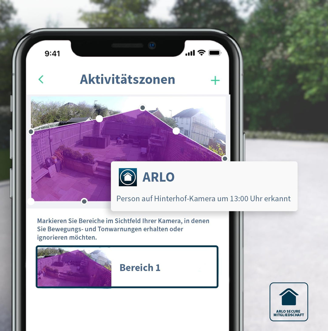 Arlo Ultra2 Überwachungskamera aussen und GRATIS Solarpanel, 4er Set - weiss, Testzeitraum für Arlo