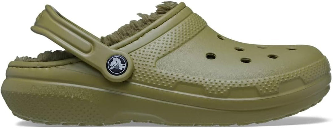 Crocs Unisex Classic Lined Clogs 34/34.5 EU Aloe, 34/34.5 EU Aloe