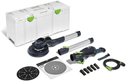 Festool Langhalsschleifer LHS 2 225 EQI-Plus PLANEX (mit Verlängerung, Schlauchclip, Klettverbinder,